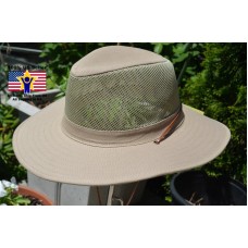 Elysiumland Cowboy Khaki Fishing Hiking Mesh Sun Vented Unisex Hat L/XL OD1548 741459469665 eb-71429041